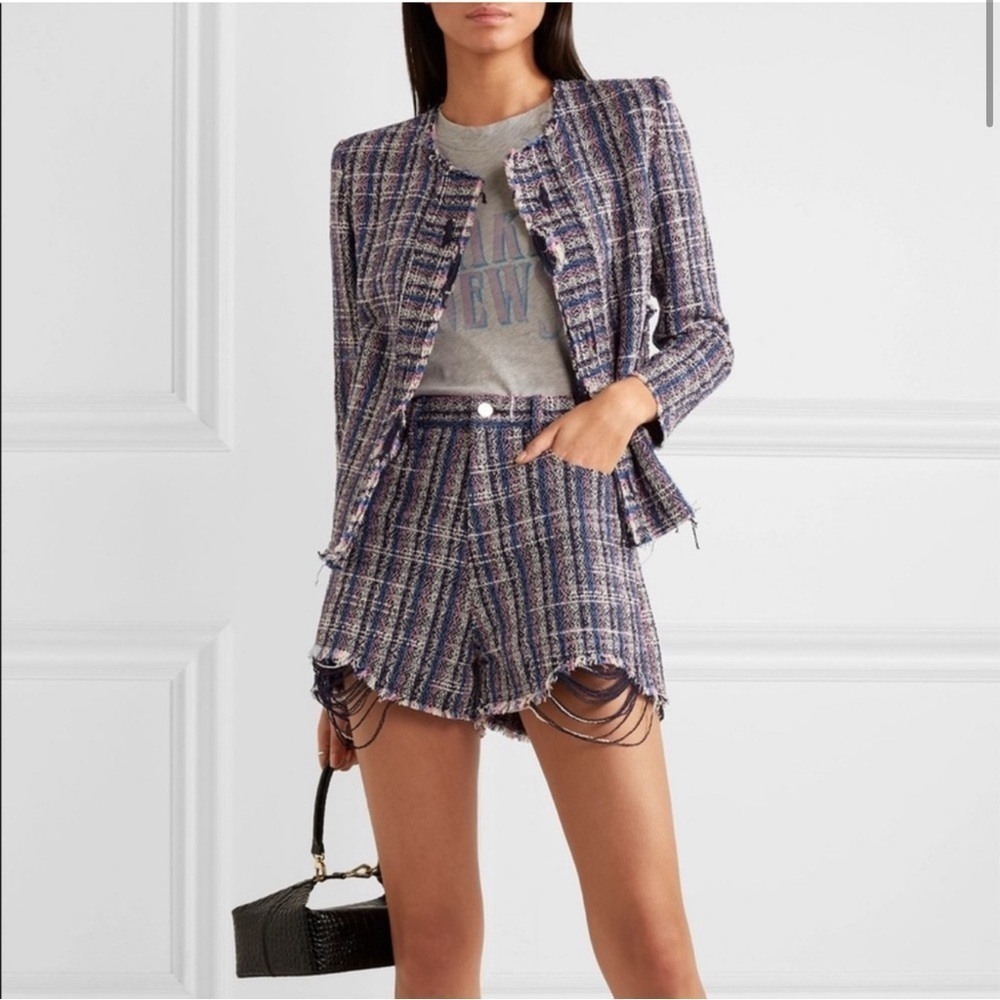IRO Frannie Jacket | blue - size 38 size 6 $484